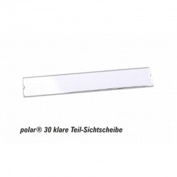 Teil-Sichtscheibe polar® 30 - 65x12mm Ersatzkomponente glasklar im 10er Pack