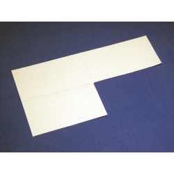 Papier-Einlage weiss Grösse 70x40mm  -  10 Blatt A4
